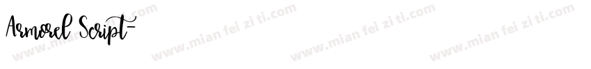 Armorel Script字体转换